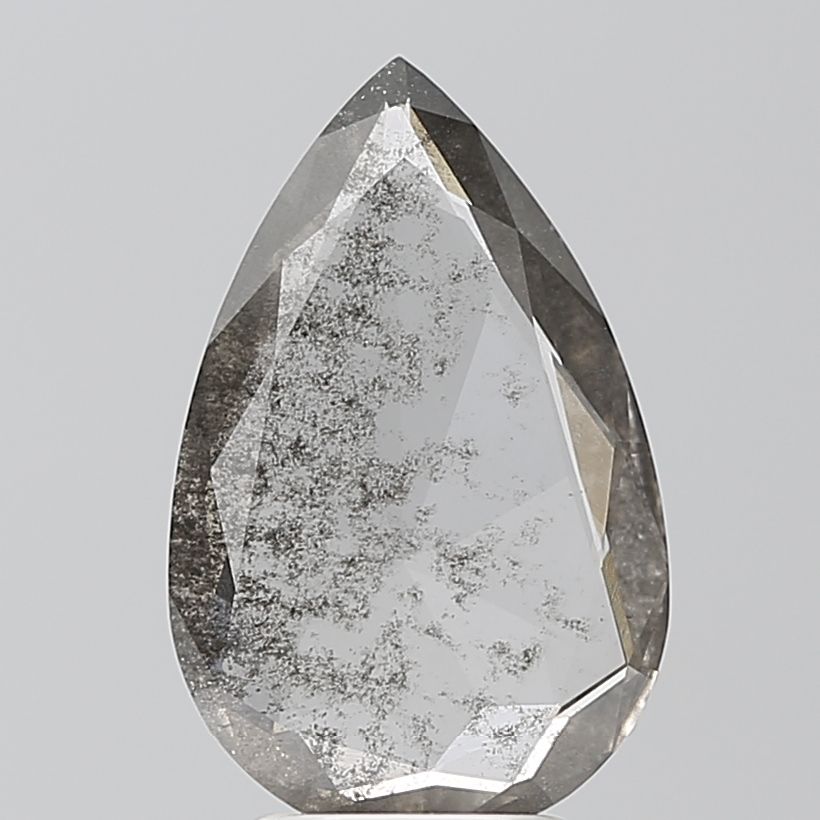 Pear Salt And Pepper Lab-grown Diamond 1.91ct I2 loose diamond
