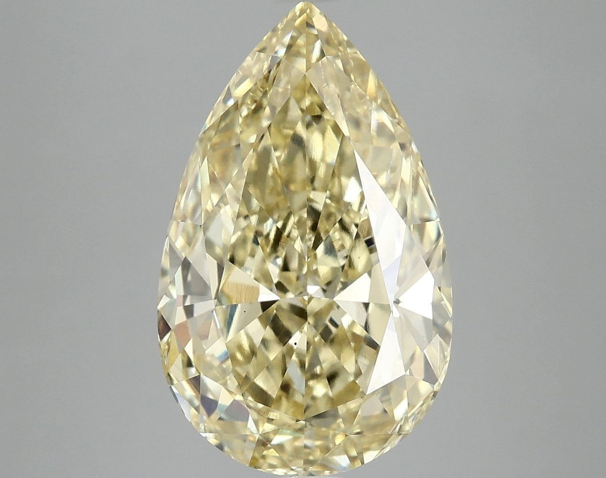Pear Fancy Intense Yellow Lab-grown Diamond 5.1ct VS1 loose diamond
