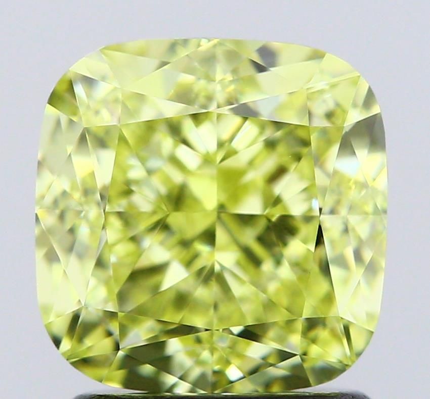 Cushion Fancy Yellow Natural Diamond 2.02ct IF loose diamond