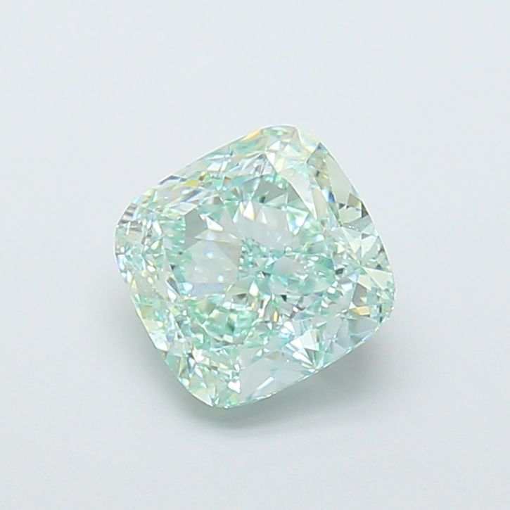 Cushion Fancy Intense Green Lab-grown Diamond 2.14ct VS1 loose diamond