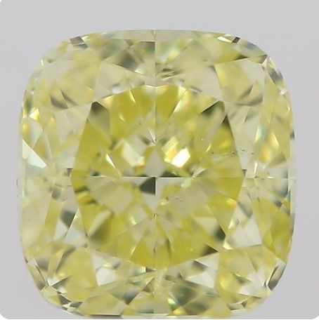 Cushion Fancy Yellow Natural Diamond 0.5ct SI1 loose diamond