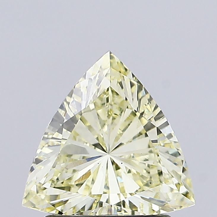 Triangular Fancy Light Yellow Lab-grown Diamond 1.32ct VS1 loose diamond