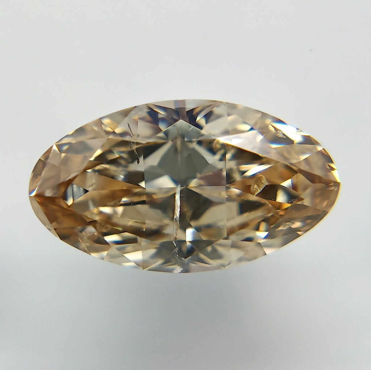 Oval Fancy Orange Orange Brown Natural Diamond 1ct I1 loose diamond