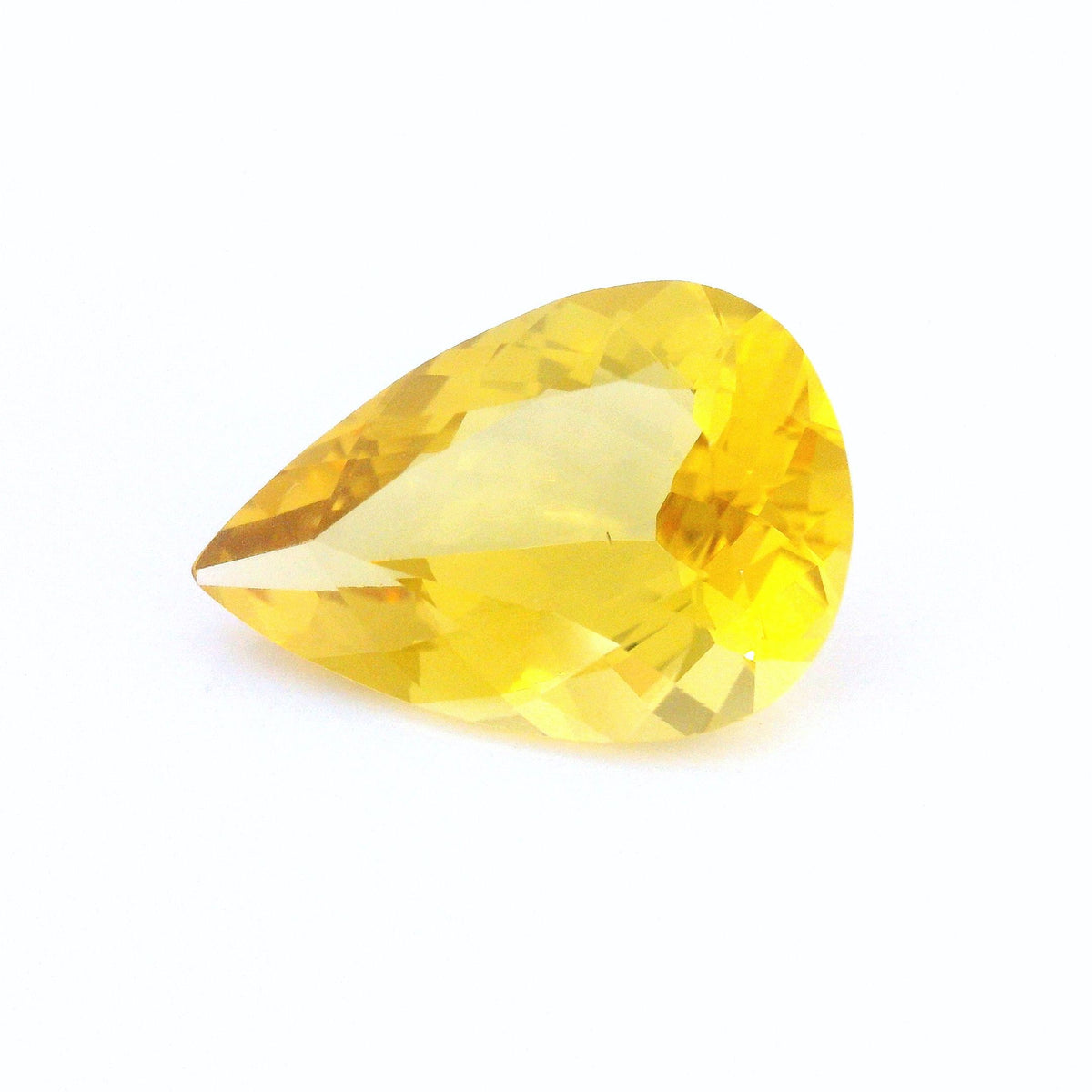 Pear Yellow Heliodor 4.5ct loose gemstone