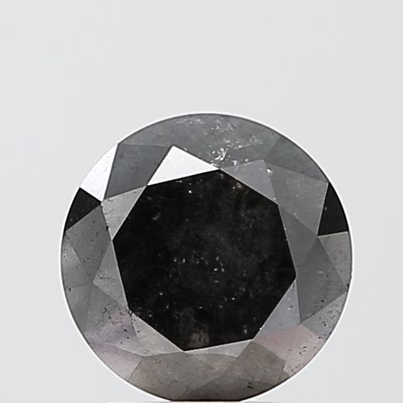 Round Black Natural Diamond 1.89ct VVS2 loose diamond