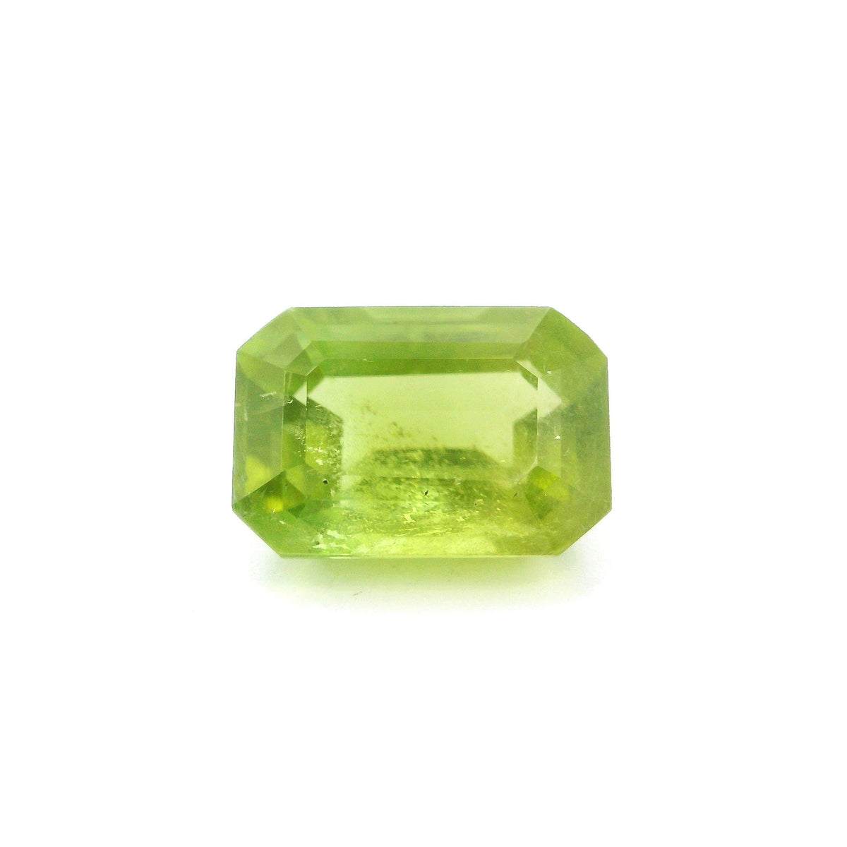 Octagonal Green Peridot 3.01ct loose gemstone