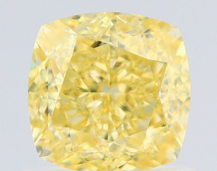 Cushion Fancy Intense Yellow Natural Diamond 1.11ct VS1 loose diamond
