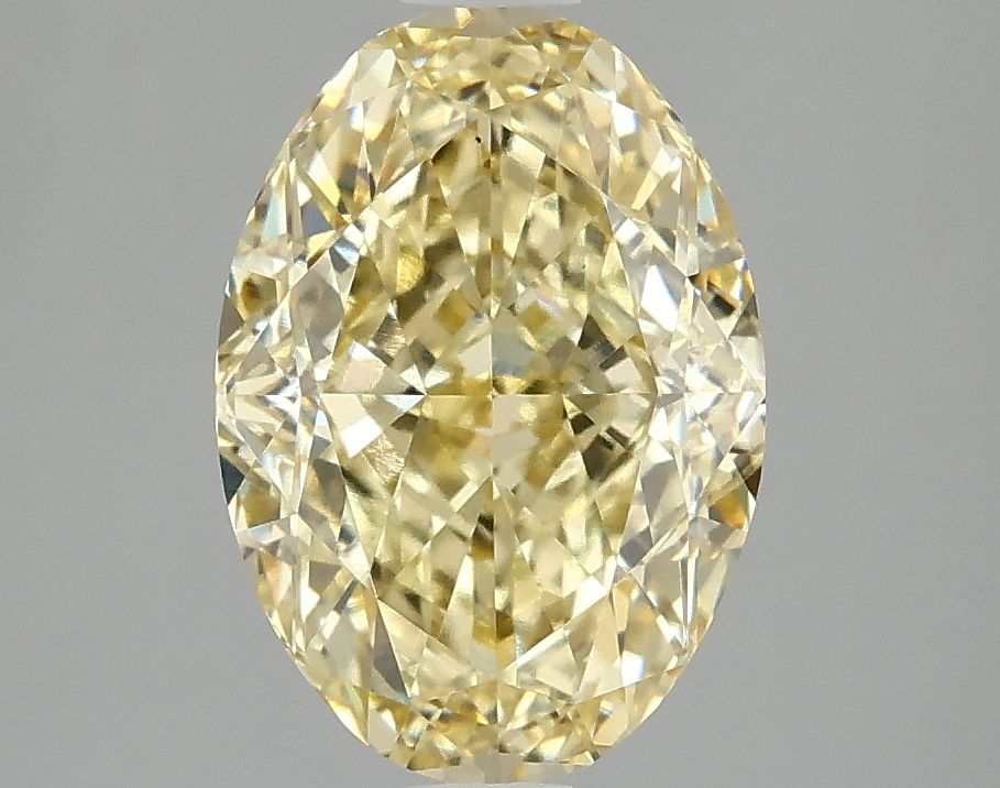 Oval Fancy Intense Yellow Lab-grown Diamond 3.02ct VS1 loose diamond