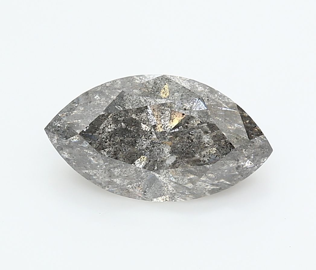 Marquise Fancy Gray Natural Diamond 3.7ct I2 loose diamond