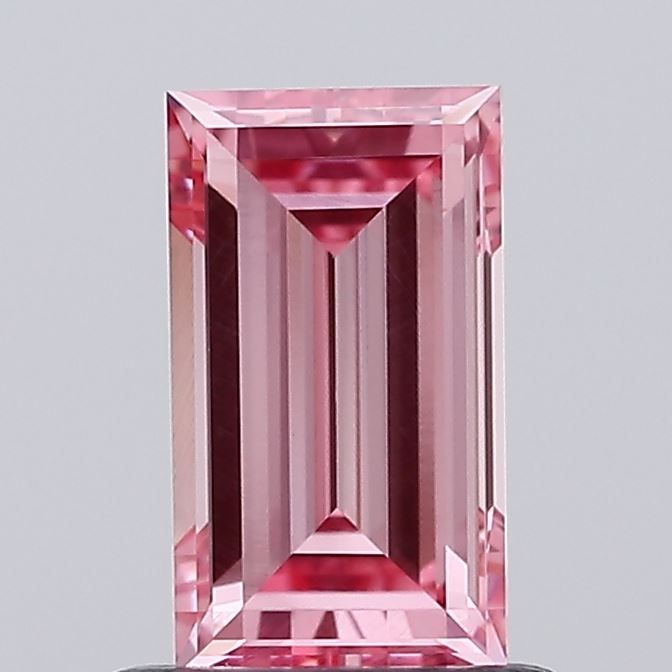 Baguette Fancy Intense Pink Lab-grown Diamond 0.77ct VVS2 loose diamond