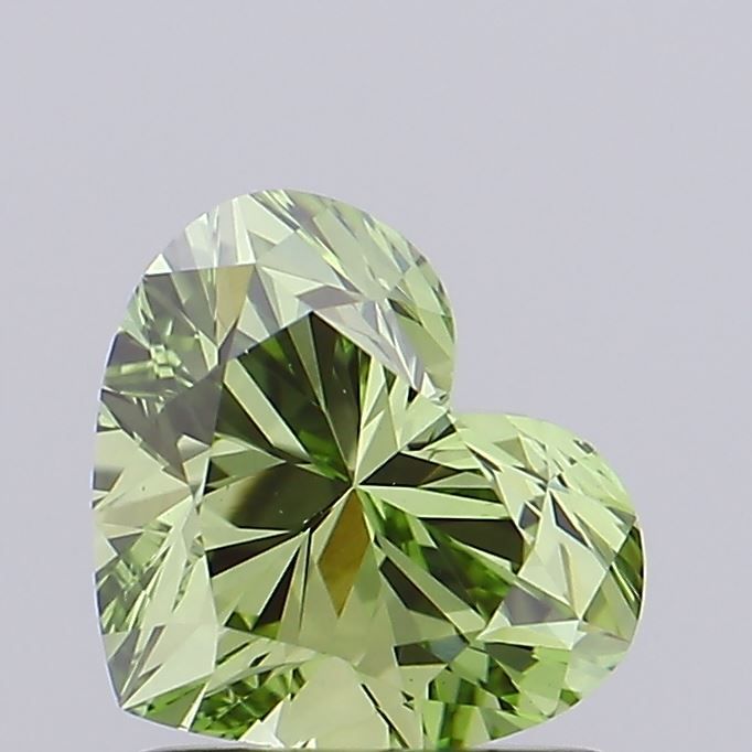 Heart Fancy Vivid Green Lab-grown Diamond 1.07ct VS1 loose diamond