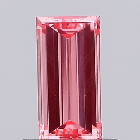 Baguette Fancy Vivid Pink Lab-grown Diamond 0.46ct VS2 loose diamond