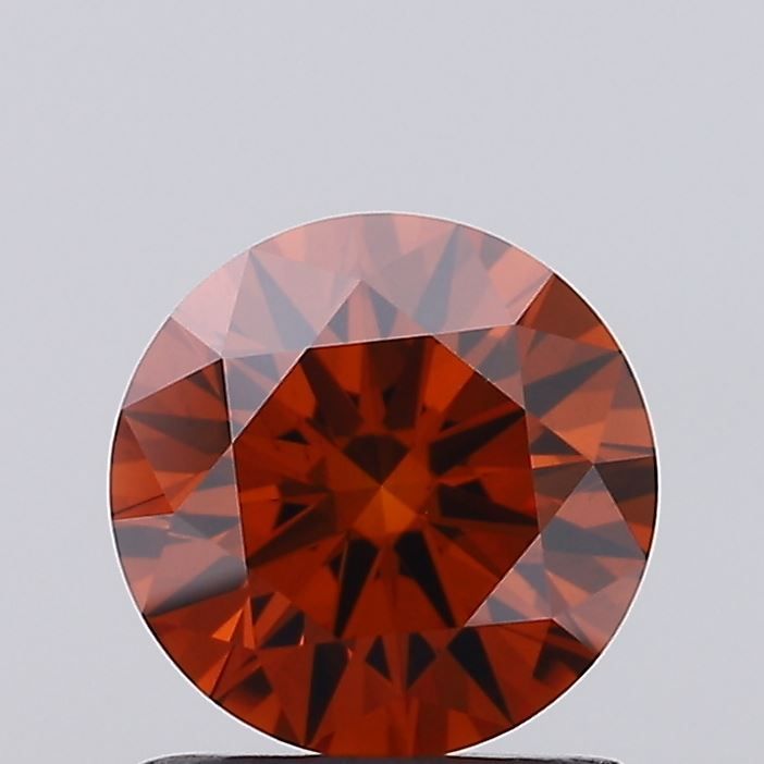 Round Fancy Vivid Orange Lab-grown Diamond 1.07ct VS2 loose diamond