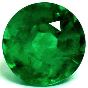 Round Green Emerald 3.36ct loose gemstone