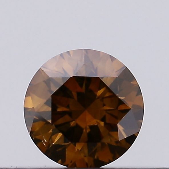 Round Fancy Brown Natural Diamond 0.17ct VS2 loose diamond