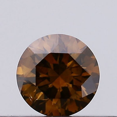 Round Fancy Brown Natural Diamond 0.17ct VS2 loose diamond