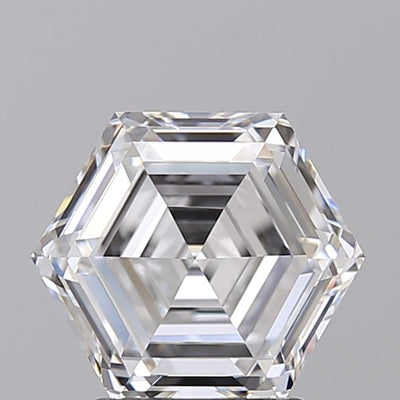 Hexagonal Lab-Grown Diamond 2.06ct D VVS1