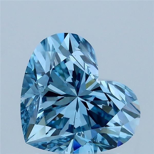 Heart Fancy Vivid Blue Lab-grown Diamond 2.21ct VS1 loose diamond