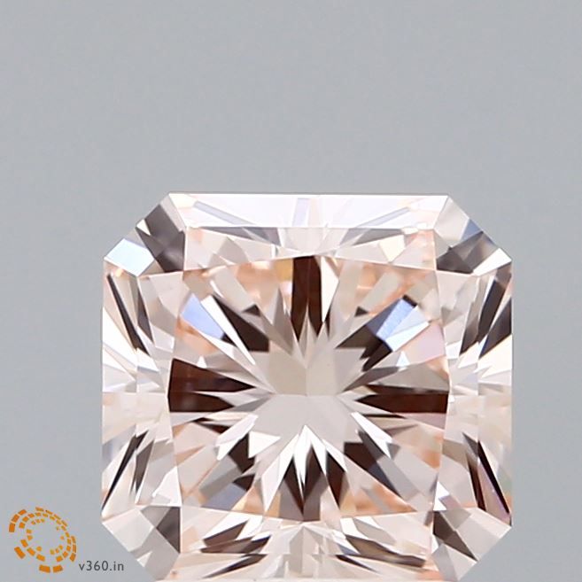 Square Radiant Fancy Pink Lab-grown Diamond 1.79ct VVS2 loose diamond