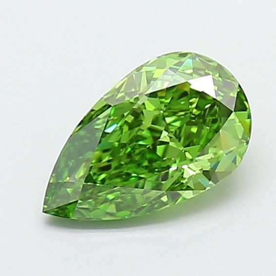 Pear Fancy Vivid Green Lab-grown Diamond 1.02ct VS1 loose diamond