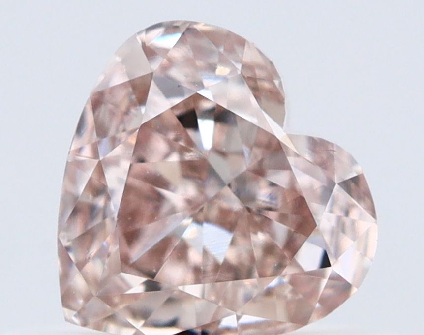 Heart Fancy Pinkish Brown Natural Diamond 0.5ct VS2 loose diamond