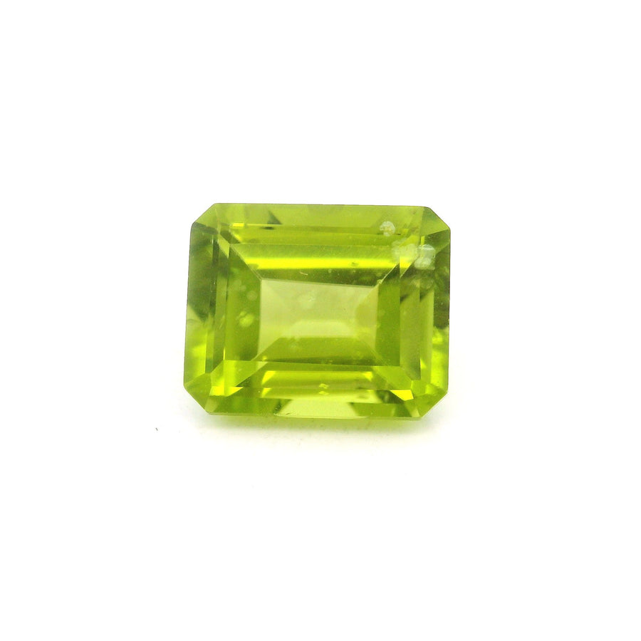 Octagonal Green Peridot 4.43ct loose gemstone