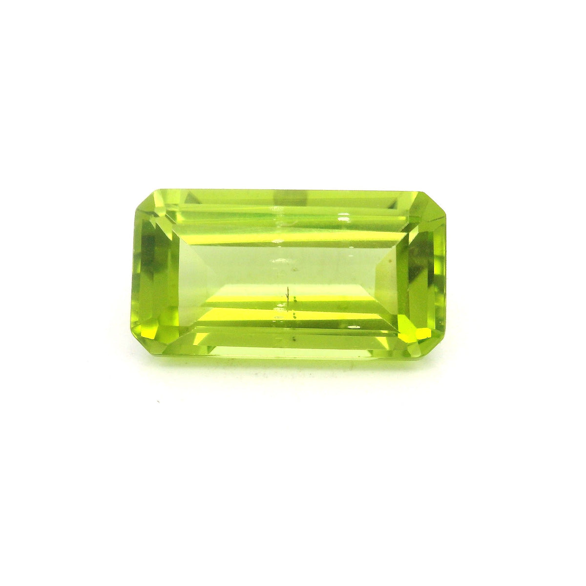 Octagonal Green Peridot 4.69ct loose gemstone