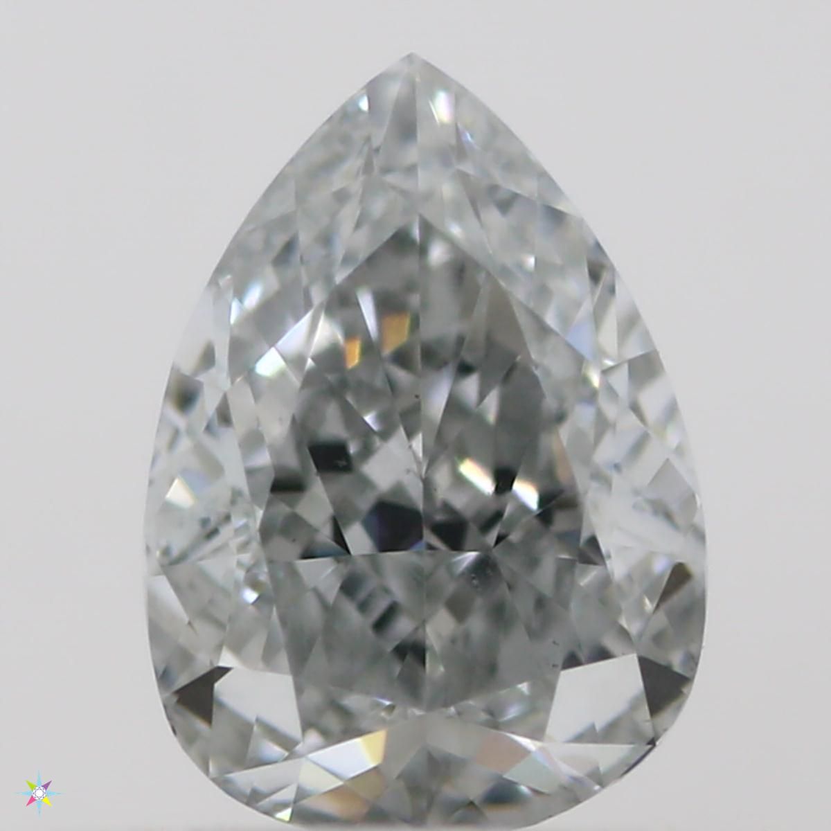 Pear Fancy Light Grayish Green Natural Diamond 0.41ct VS2 loose diamond