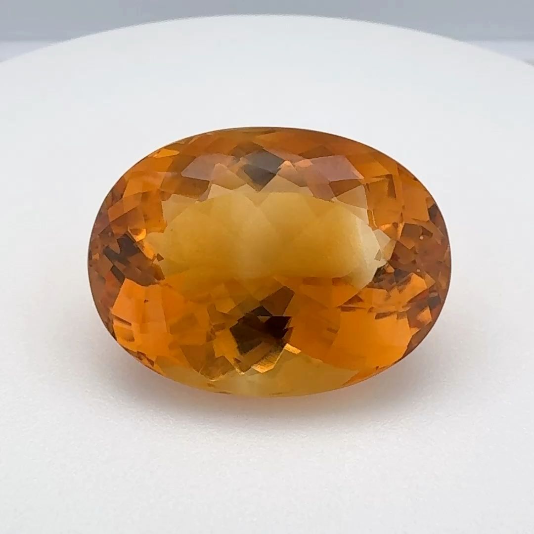 Oval Orange Citrine 15.53ct loose gemstone