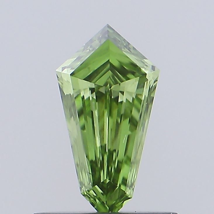 Shield Fancy Vivid Green Lab-grown Diamond 0.48ct VS2 loose diamond