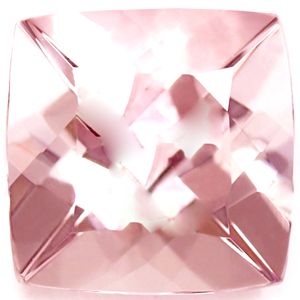 Cushion Pink Morganite 1.08ct loose gemstone