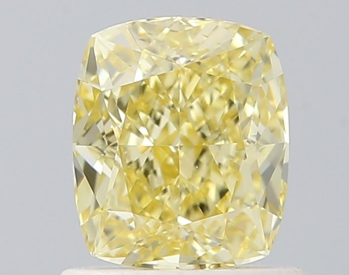 Cushion Fancy Yellow Natural Diamond 0.9ct VVS1 loose diamond