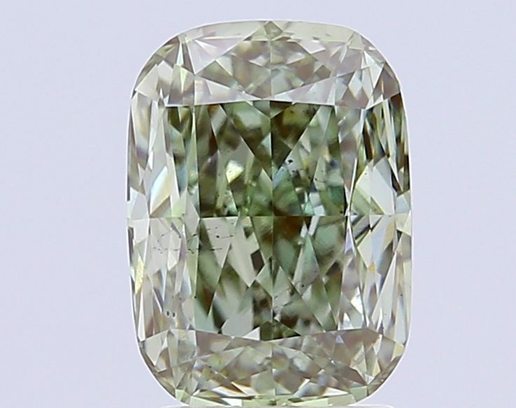 Cushion Fancy Vivid Green Lab-grown Diamond 3.29ct VS2 loose diamond
