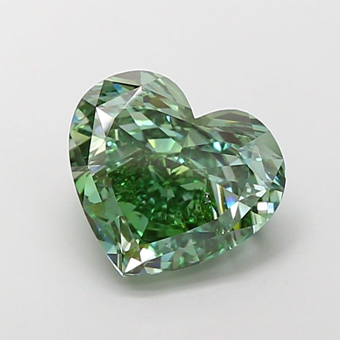 Heart Fancy Vivid Green Lab-grown Diamond 5.02ct VS2 loose diamond