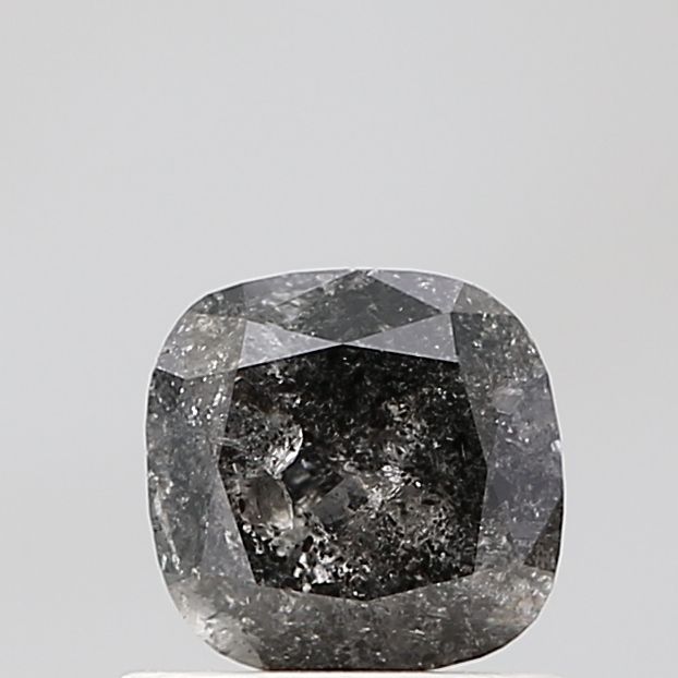 Cushion Salt And Pepper Natural Diamond 0.85ct VVS2 loose diamond