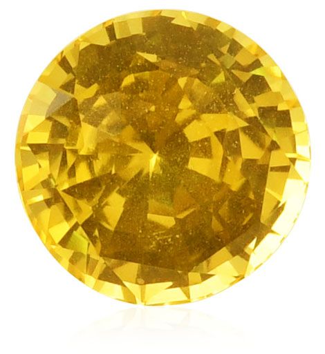 Round Yellow Sapphire 4.19ct loose gemstone