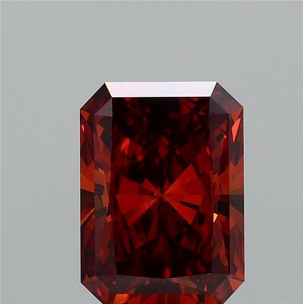 Radiant Fancy Intense Brownish Orange Lab-grown Diamond 2ct VS2 loose diamond