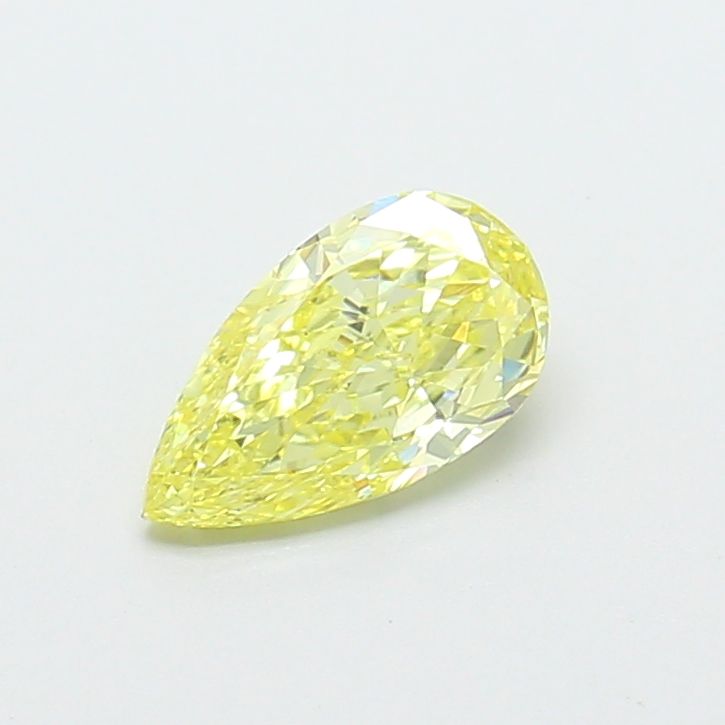 Pear Fancy Intense Yellow Lab-grown Diamond 0.64ct VS2 loose diamond