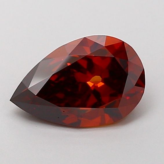 Pear Fancy Brownish Orange Lab-grown Diamond 1.31ct VS1 loose diamond