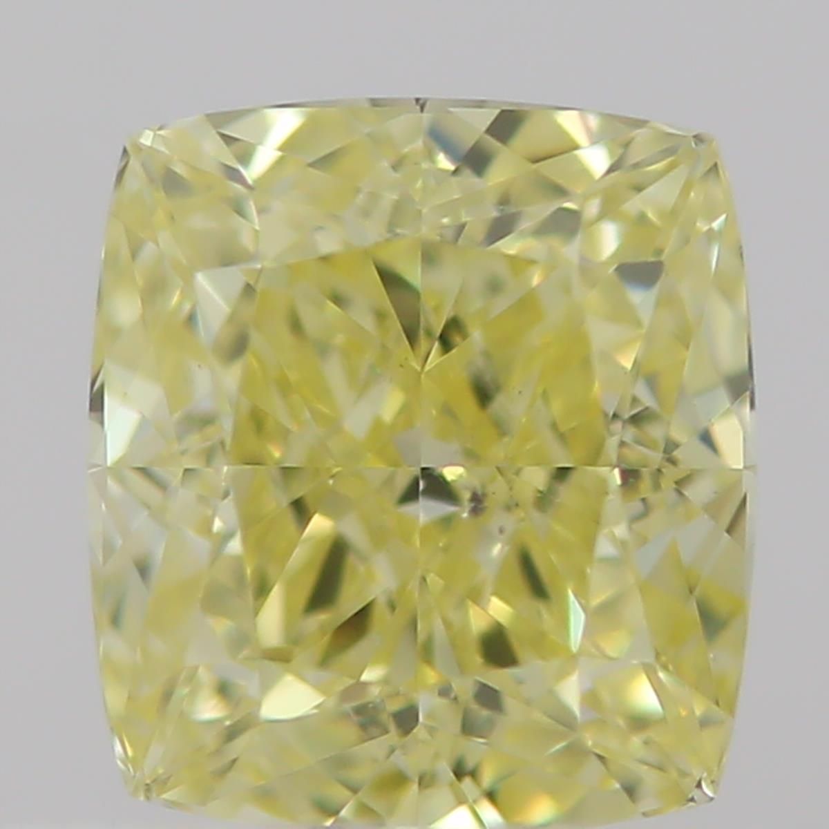 Cushion Fancy Yellow Natural Diamond 0.5ct SI1 loose diamond