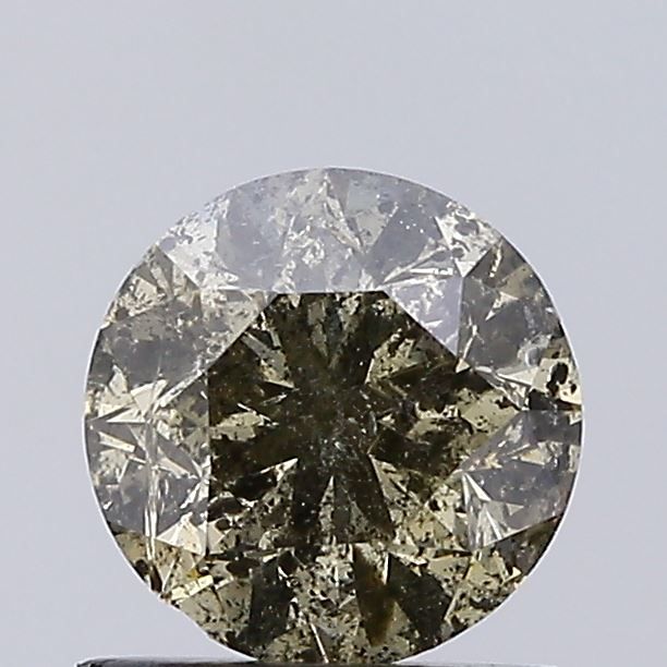 Round Fancy Greenish Brown Natural Diamond 1ct I3 loose diamond