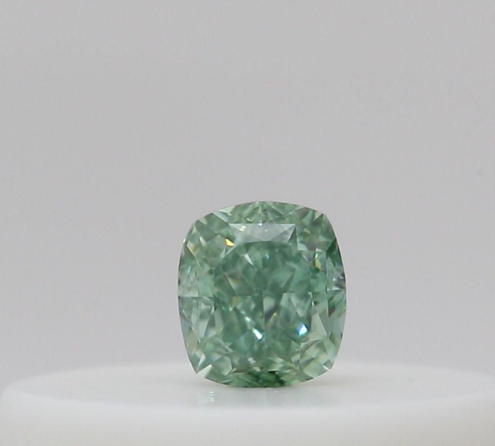 Cushion Fancy Deep Blueish Green Natural Diamond 0.06ct loose diamond
