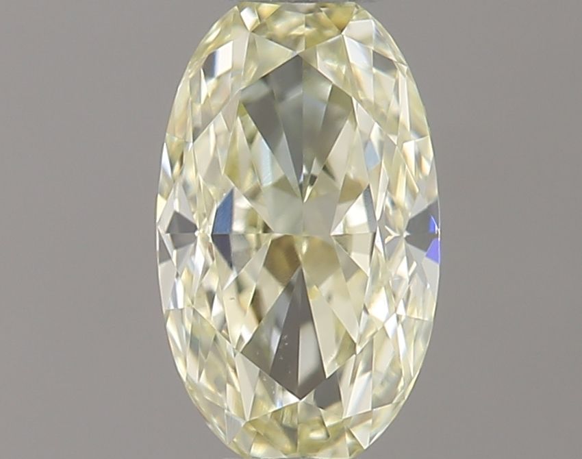 Oval Fancy Light Yellow Natural Diamond 0.42ct VVS2 loose diamond