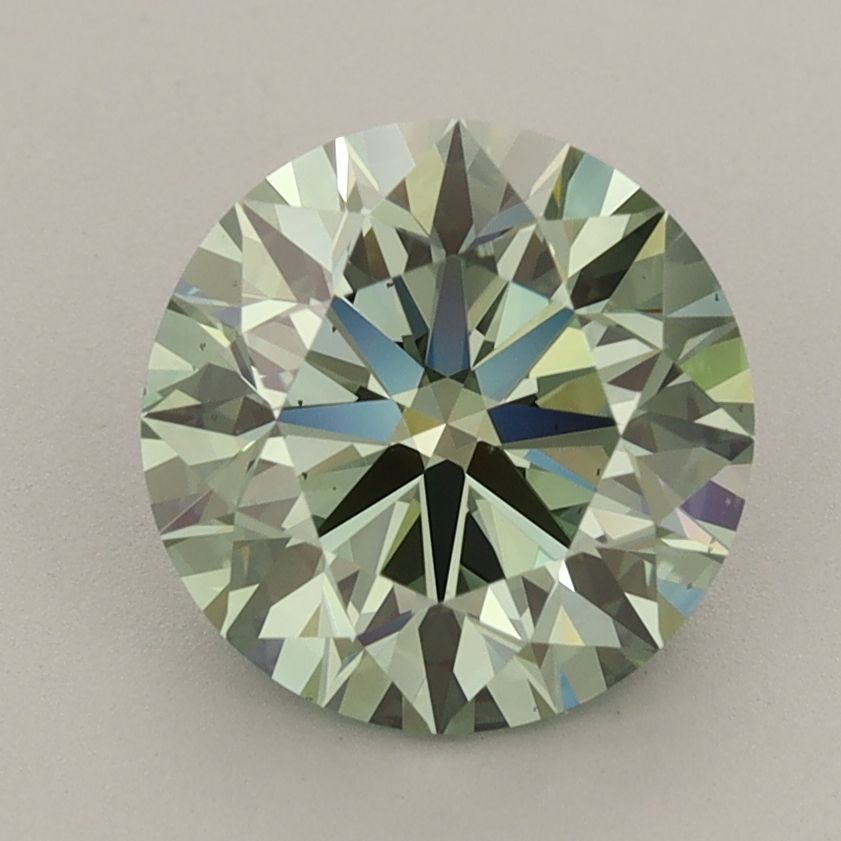 Round Fancy Vivid Green Lab-grown Diamond 2.5ct VS2 loose diamond
