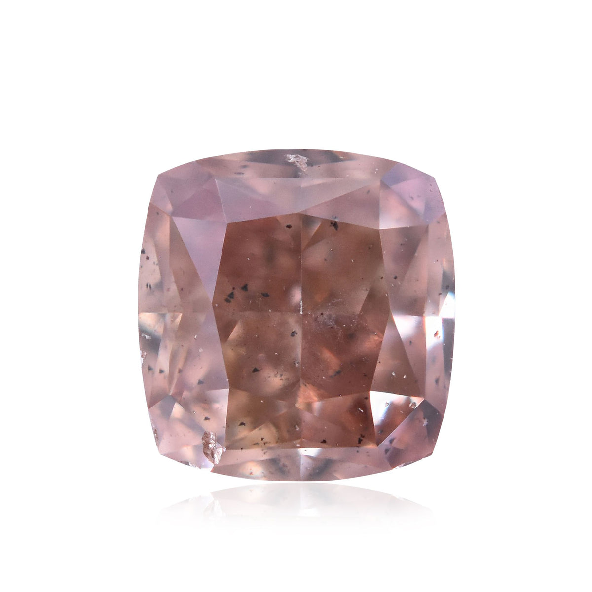 Cushion Fancy Brownish Pink Natural Diamond 0.4ct loose diamond