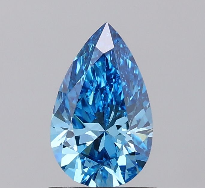 Pear Fancy Vivid Blue Lab-grown Diamond 0.99ct VVS2 loose diamond