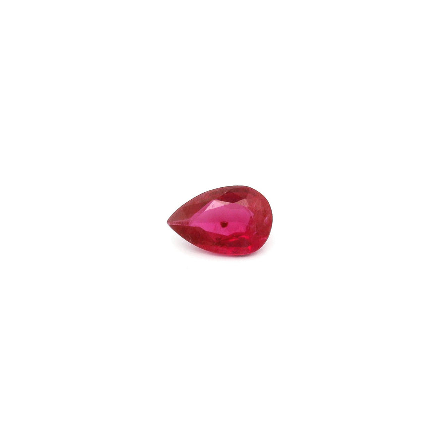 Pear Red Ruby 0.4ct loose gemstone