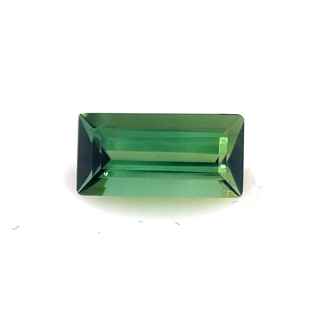 Baguette Green Tourmaline 0.7ct loose gemstone