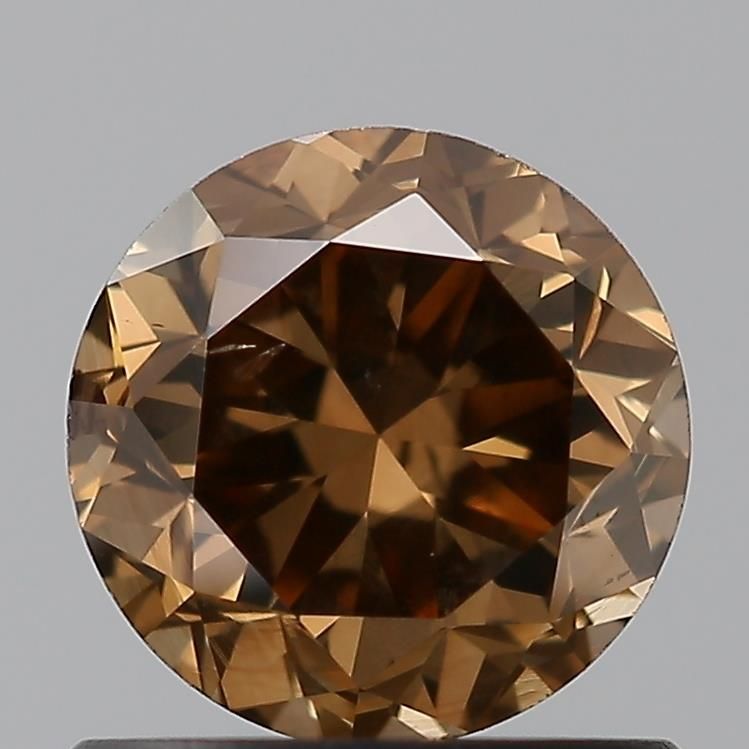 Round Brown Natural Diamond 0.81ct SI1 loose diamond