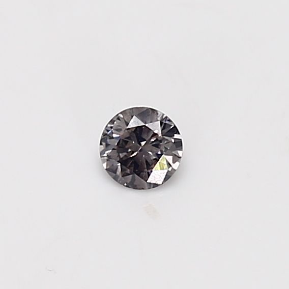 Round Fancy Gray Natural Diamond 0.11ct loose diamond